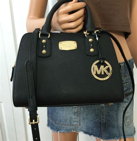 michael kors emma saffiano leather satchel|Michael Kors saffiano bag black.